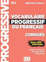 Corrigés vocabulaire progressif niveau débutant complet NC