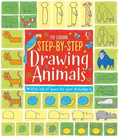 Step-by-Step Drawing Animals - Fiona Watt, Candice Whatmore - Usborne catalogue anglais