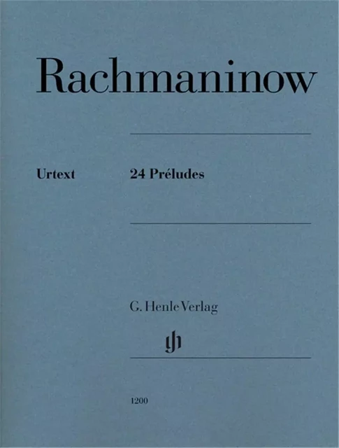 SERGEI RACHMANINOV : 24 PRELUDES - PIANO -  SERGEI RACHMANINOV - HENLE