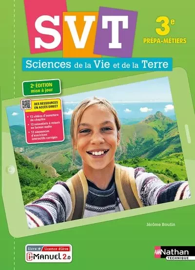 SVT Prépa Métiers SVT - Livre + licence élève 2022 - Jérôme Boutin - Nathan