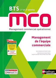 Management de l'équipe commerciale - BTS 1 et 2 MCO - Livre + licence élève - 2023