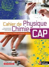 Cahier de Physique Chimie - CAP (Spirales) - Livre + licence élève - 2019