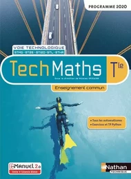 TechMaths Term - Voie technologique - Enseignement commun - Livre + licence élève - 2020