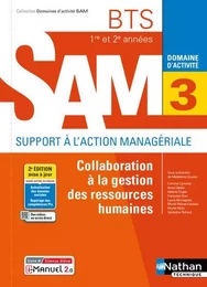 Collaboration à la gestion des RH - BTS SAM 1e/2e années (DOM ACT SAM) Livre + licence élève 2021