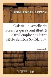 Galerie universelle des hommes qui se sont illustrés dans empire des lettres,siècle de Léon X Nr 76