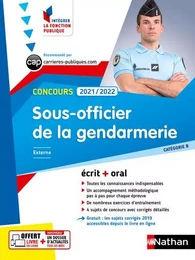 Concours Sous-officier de la gendarmerie 2021/2022- Cat B N°23 (Intégrer fonction publique) 2020