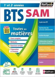 BTS SAM Support à l'action managériale - BTS SAM 1 et 2 (Toutes les matières - Réflexe N°9)