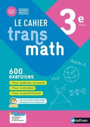 Cahier Transmath 3è - Cahier de l'élève 2021