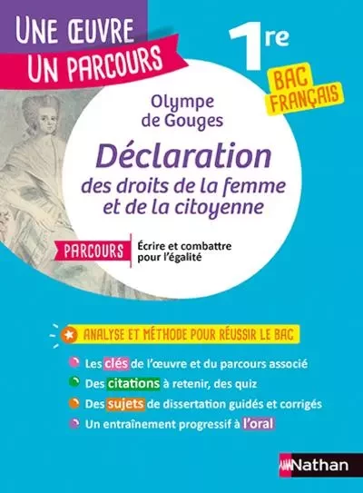 Olympe de Gouges, Déclaration des droits de la femme et de la citoyenne - Olympe deGouges - Nathan