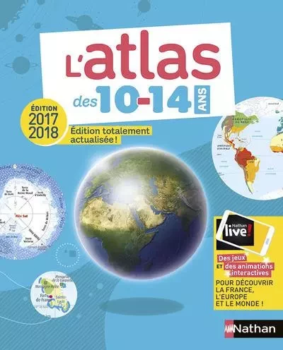 L'Atlas des 10-14 ans -  Collectif - Nathan