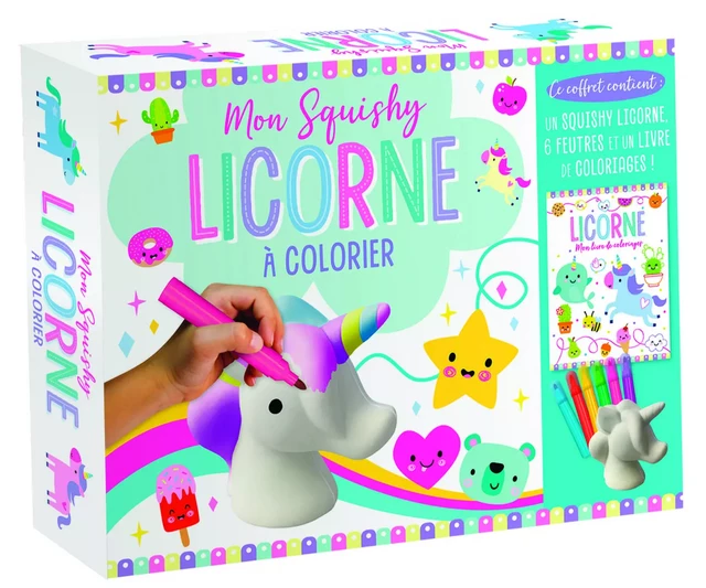 MON SQUISHY À COLORIER - LICORNES NE -  Atelier Cloro - 1-2-3 SOLEIL