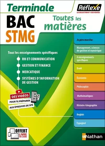 Toutes les matières Bac STMG Terminale - Réflexe - N° 24 - Jean-Louis Carnat, Claire Delarocque, Eric Favro, Véronique Gaubert-Dereux, Gaelle Girault, Mathilde Irollo, David Lafolie, Xavier Le Ven, Patrick Mercati, Sophie Ortolan, Emmanuelle Sardain, Caroline Bayle, Arielle Bitton, Olivia Lenormand - Nathan