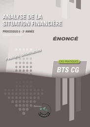 Analyse de la situation financière - Enoncé