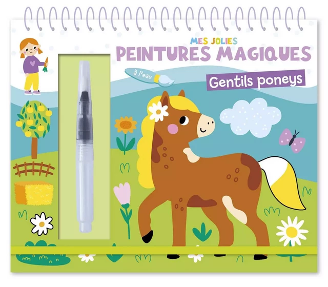 MES JOLIES PEINTURES MAGIQUES - PONEYS -  Atelier Cloro - 1-2-3 SOLEIL