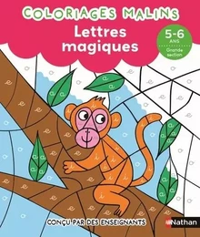 Lettres magiques GS - Coloriages malins