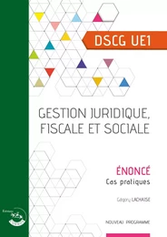 Gestion juridique, fiscale et sociale - Énoncé