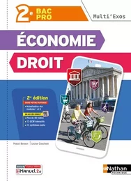 Multi'exos - Economie-Droit 2de Pro Bac Pro Tertiaires - 2024 - Pochette - élève - + iManuel