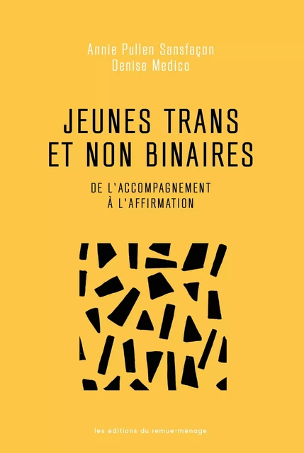 Jeunes trans et non binaires - Annie Pullen Sansfaçon, Denise Medico - REMUE MENAGE