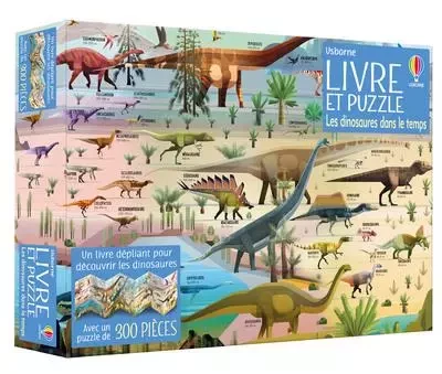 Les dinosaures dans le temps - Coffret Livre et puzzle - Rachel Firth - Usborne publishing ltd