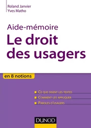 Aide-mémoire - Le droit des usagers