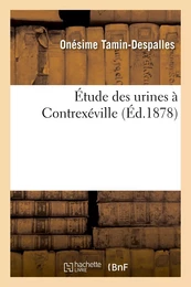 Étude des urines à Contrexéville