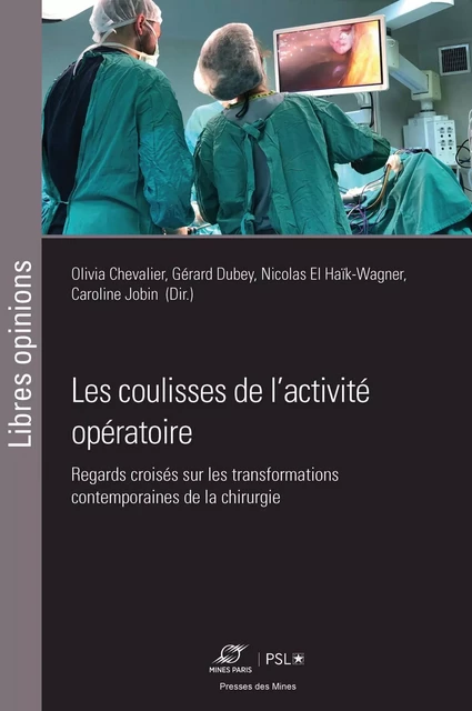 Les coulisses de l'activité opératoire - Olivia Chevalier, Gérard Dubey, Nicolas El Haïk-Wagner, Caroline Jobin - ECOLE DES MINES