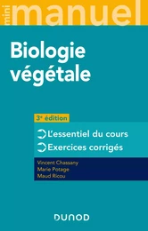 Mini Manuel de Biologie végétale - 3e éd. - Cours + QCM