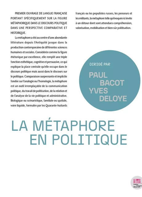 La métaphore en politique -  - Le Bord de l'Eau