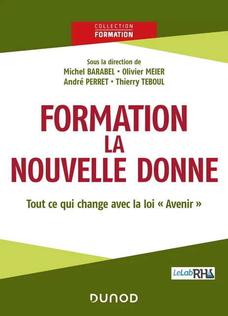 Formation : la nouvelle donne - Michel Barabel, Olivier Meier, André Perret, Thierry Teboul - DUNOD