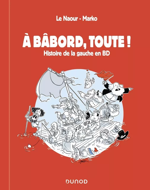 A bâbord, toute ! Histoire de la gauche en BD - Jean-Yves Le Naour,  Marko - DUNOD