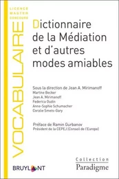 Dictionnaire de la Médiation et d'autres modes amiables