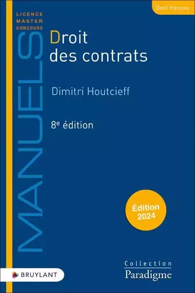 Droit des contrats 8ed - Dimitri Houtcieff - Lefebvre sarrut belgium