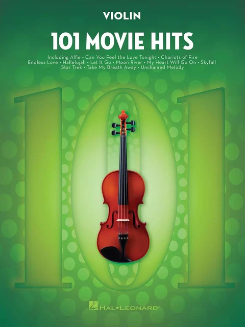 101 MOVIE HITS FOR VIOLIN - VIOLON -  DIVERS AUTEURS - HAL LEONARD