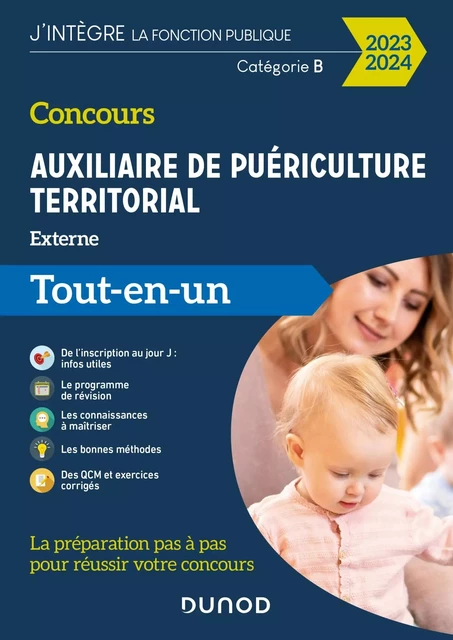 Concours Auxiliaire de puériculture territorial 2023-2024 - Nathalie Assouly-Brun, Marie-Hélène Hurtig, Odile Meyer, Frédéric Perrier, An Platteeuw - DUNOD