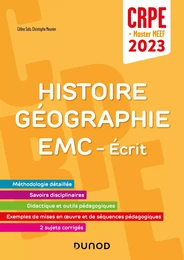 Concours Professeur des écoles - Histoire Géographie EMC - Ecrit - CRPE 2023  - Master MEEF