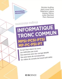 Informatique - Tronc commun MPSI-PCSI-PTSI-MP-PC-PSI-PT