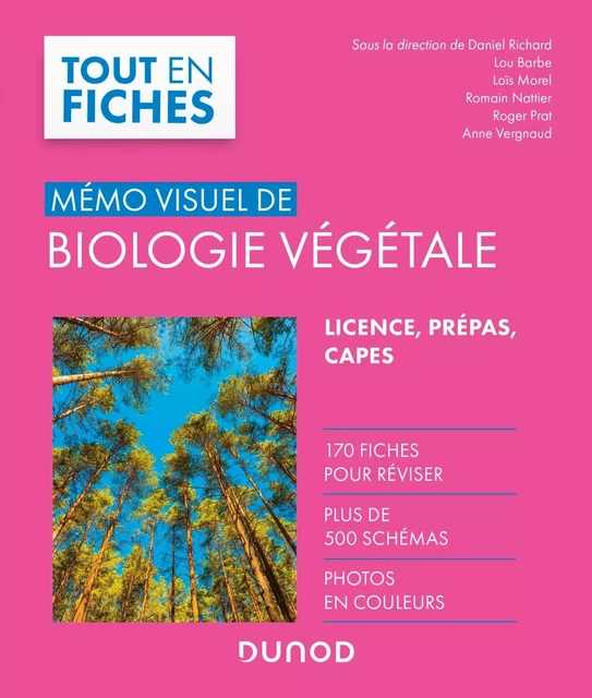 Mémo visuel de biologie végétale - Daniel Richard, Lou Barbe, Loïs Morel, Romain Nattier, Roger Prat, Anne Vergnaud - DUNOD