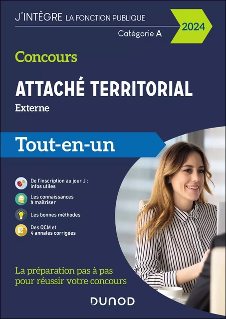 Concours Attaché territorial externe 2024 - Damien Falco, Charlotte Lamure - DUNOD