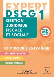 DSCG 1 - EXPERT - Gestion juridique, fiscale et sociale 2024