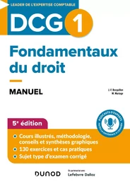 DCG 1 - Fondamentaux du droit - Manuel - 5e éd.