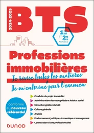 BTS Professions immobilières - Réforme Nouveau programme - 2024-2025