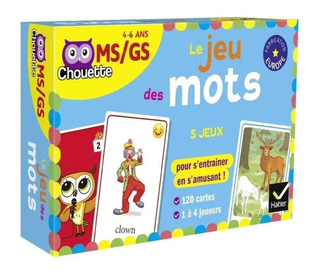 Chouette - Le jeu des mots MS-GS - Nicole Amram, Stéphanie Grison, Karen Laborie - HATIER