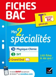 Fiches bac - Mes 2 spécialités Tle générale : Physique-chimie, SVT & Grand Oral - Bac 2025