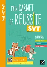 Mon carnet de réussite SVT 5e 4e 3e  - Ed 2021 - Carnet élève