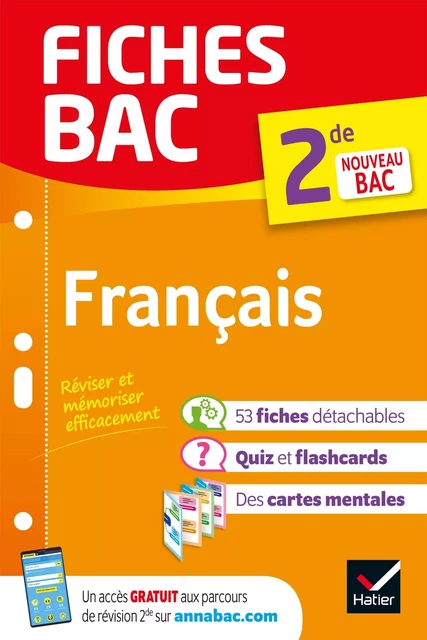 Fiches bac - Français 2de - Séverine Charon, Bertrand Darbeau, Sandrine Girard - HATIER