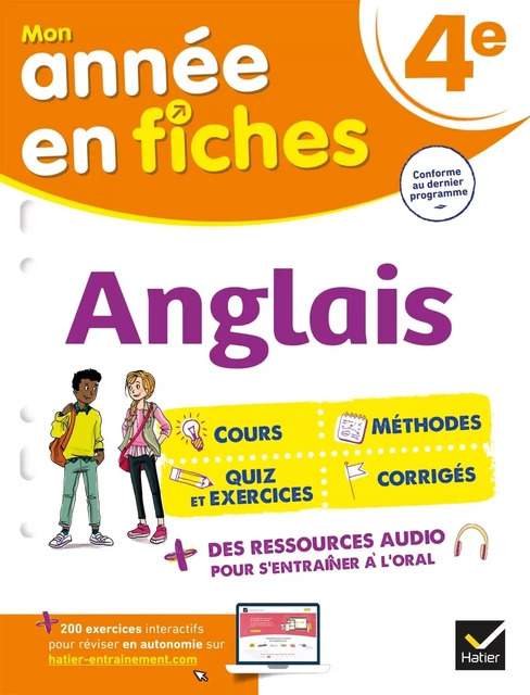 Anglais 4e (fiches de révision & exercices) - Nada Prévot, Sylvie Collard - HATIER