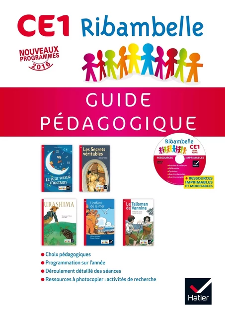 Ribambelle CE1 série rouge éd. 2016 - Guide pédagogique + CD-Rom - Jean-Pierre Demeulemeester, Nadine Demeulemeester, Monique Geniquet, Gisèle Bertillot - HATIER