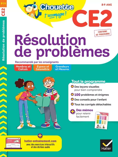 Chouette - Résolution de problèmes CE2 - Géraldine Collette - HATIER