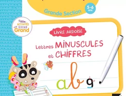 Livre ardoise - Lettres minuscules et chiffres GS