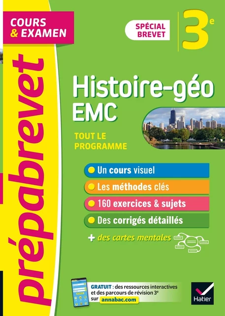 Prépabrevet Histoire-Géographie EMC 3e - Brevet 2024 - Marielle Chevallier, Christophe Clavel, Guillaume d'Hoop, Jean-François Lecaillon - HATIER